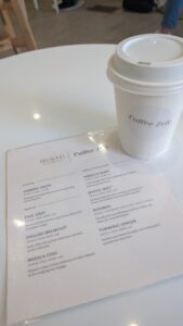 Coffee Zeit menu