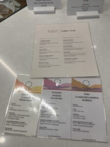 Coffee Zeit menu