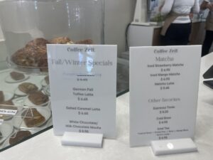 Coffee Zeit menu